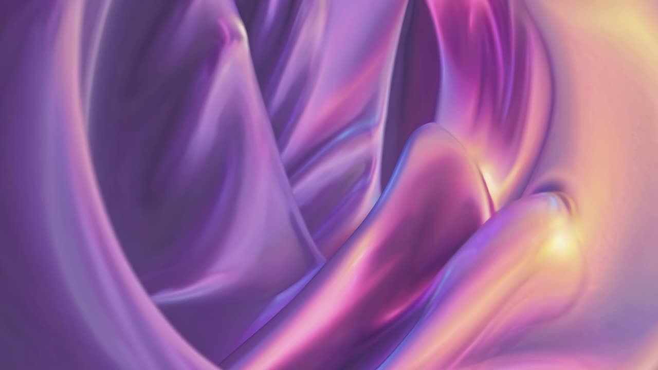 ondas de colores pastel que fluyen dinámicamente, revelando gradientes iridescentes y creando un movimiento fluido hipnotizante a través de patrones visuales orgánicos y etéreos