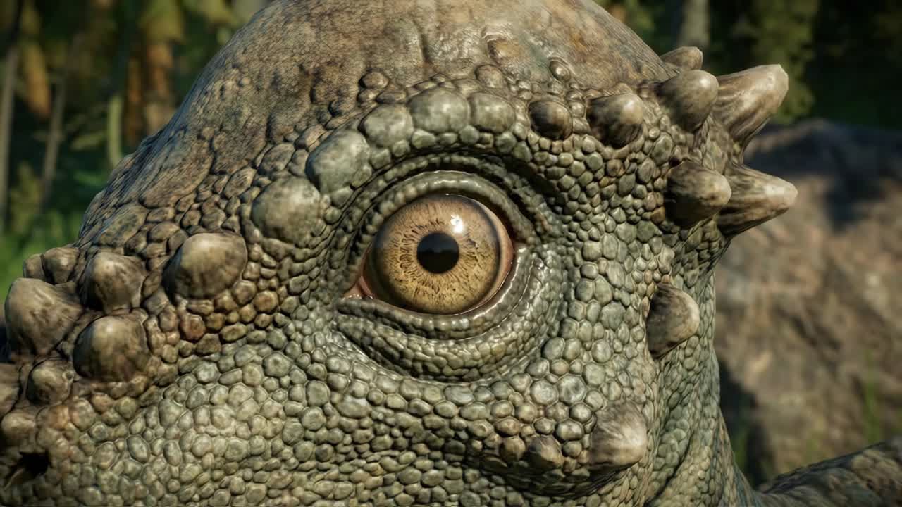 Primo piano di un Pachycephalosaurus