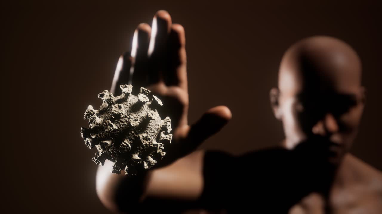 hombre asustado gestando dejar de temer a la infección por coronavirus covid-19