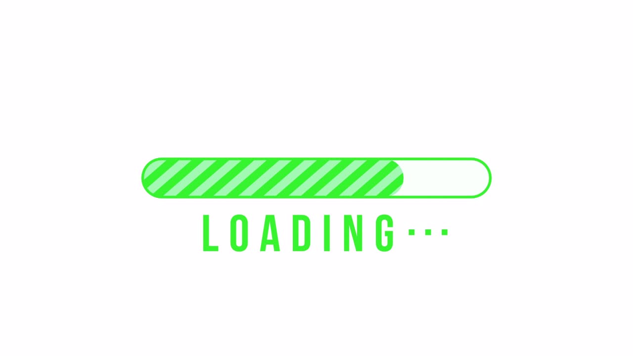 Simple Progress Bar Animation Green