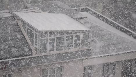 snowy rooftop