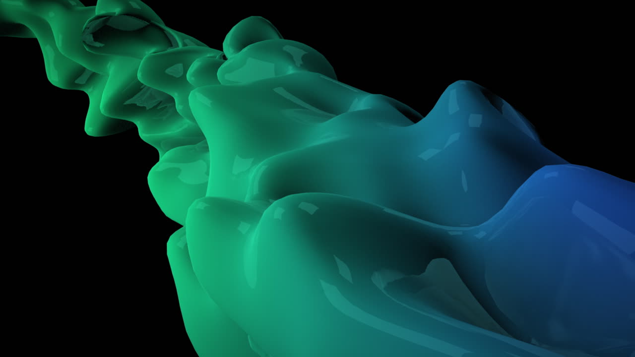 Motion dark green liquid futuristic shapes abstract geometric background 1