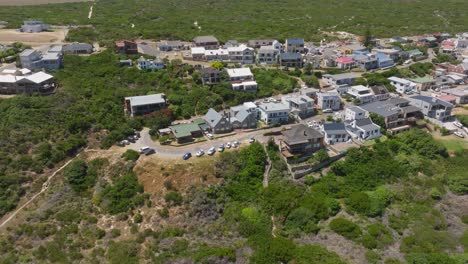 aerial view of witsand town with lush greenery and coastal vibes