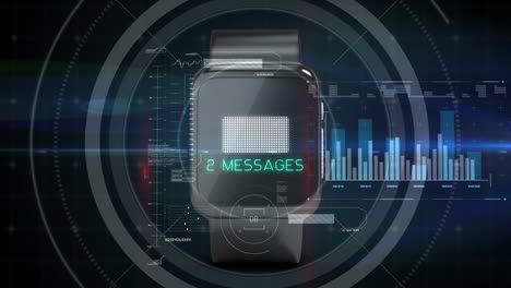 Smartwatch concept with icons