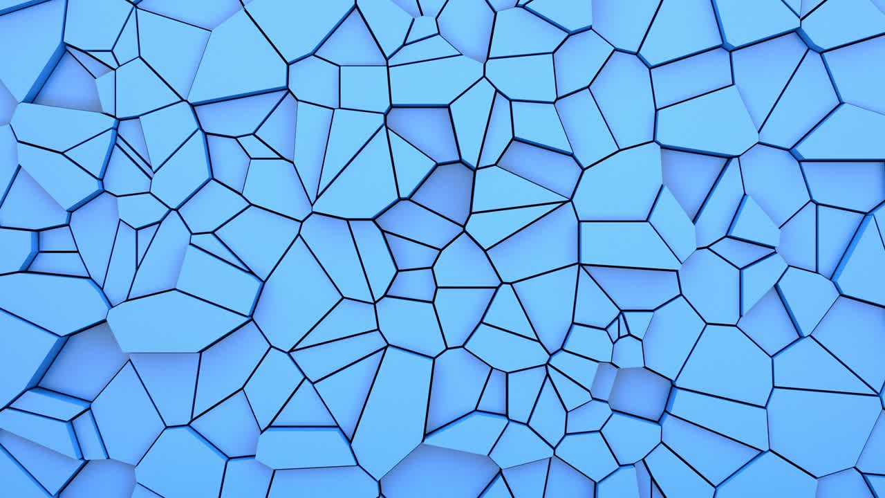fondo de animación azul de superficie fracturada