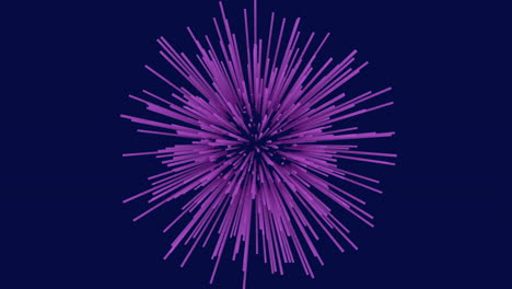 Leuchtende-Violette-Explosion-Mit-Strahlenden-Linien