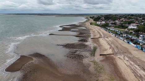 west mersea essex uk drone,aerial  beach 4k footage