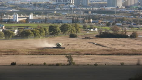 Time-lapse-of-harvesting-crops-with-machinery