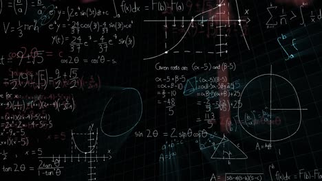 Ecuaciones-Matemáticas-Flotando-Sobre-Fondo-Negro