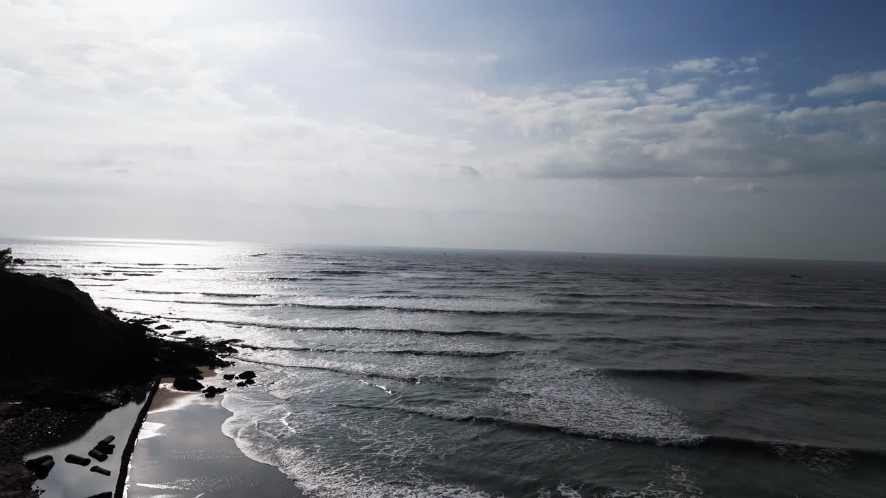 Aerial Shot of Vung Tau Coast in the Morning.