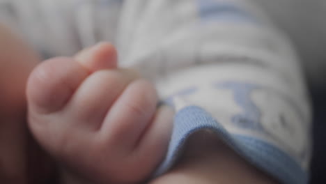 fotografía en primer plano de las manos del bebé