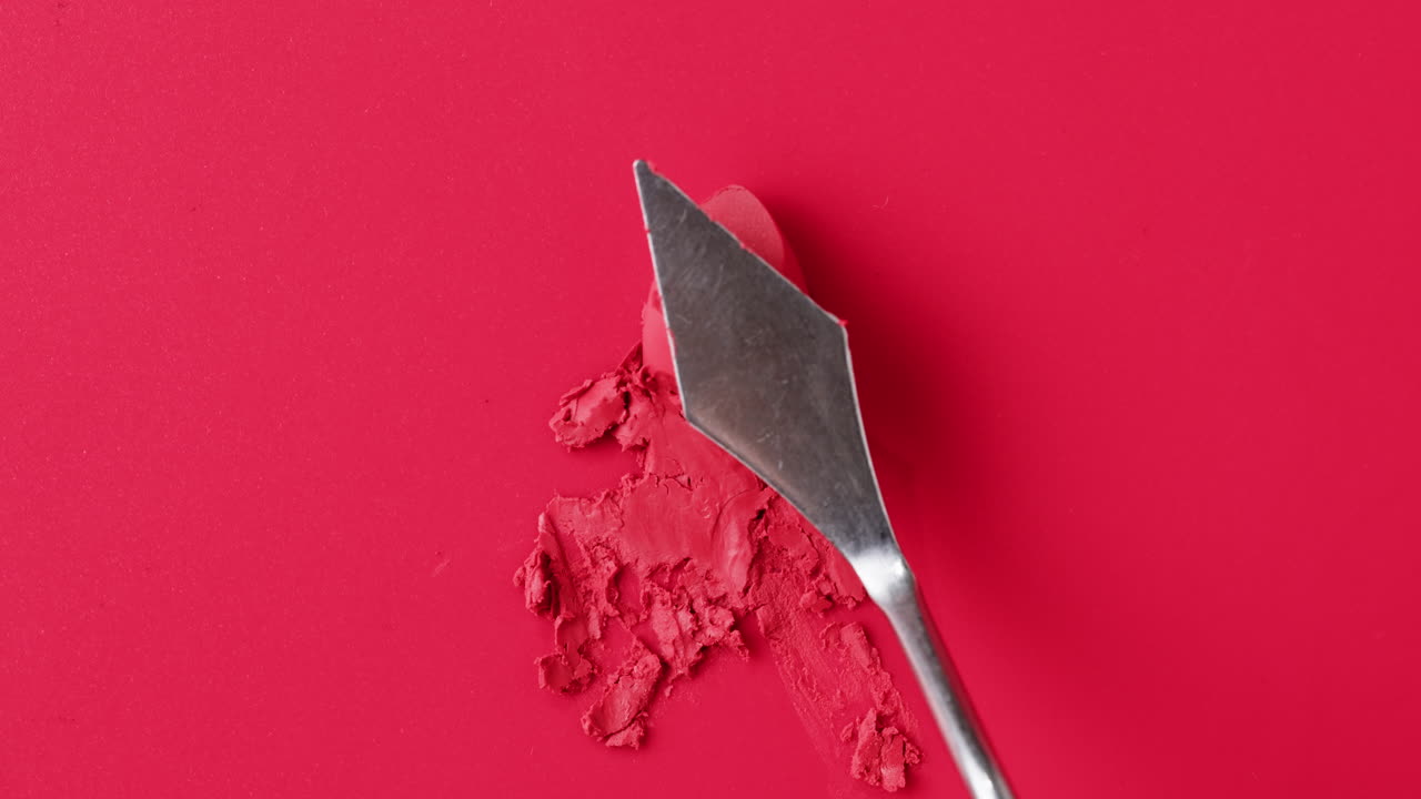 Red Lipstick Swatches with Spatula