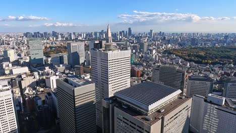 Vista-Sobre-El-Interminable-Horizonte-De-Tokio-En-Un-Día-De-Cielo-Azul