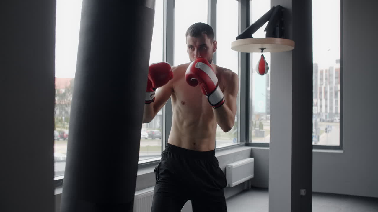 남자 권투 훈련