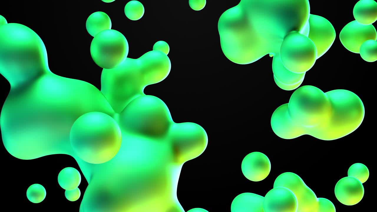 Abstract motion green minimal art liquid background