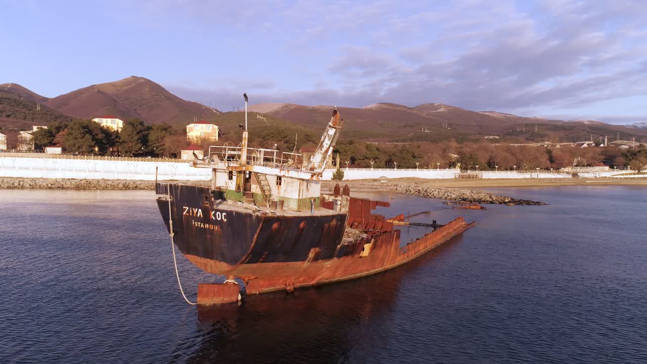 해변 에 있는 녹은 배 손물