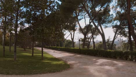 beautiful recreation area in madrid - the west park called parque del oeste