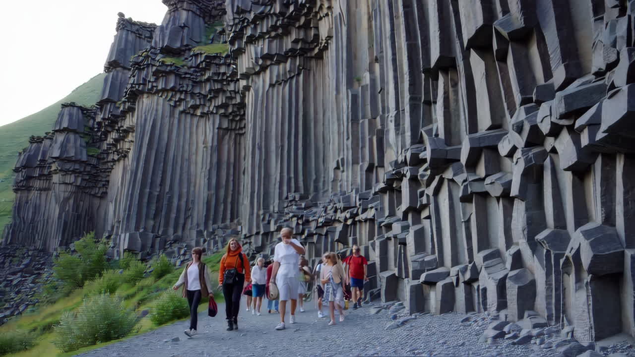 Basalt Columns in Iceland