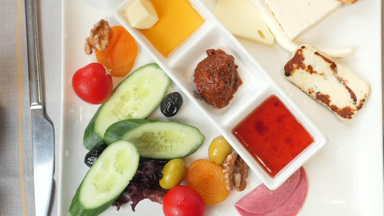 터키 아침 식사 접시