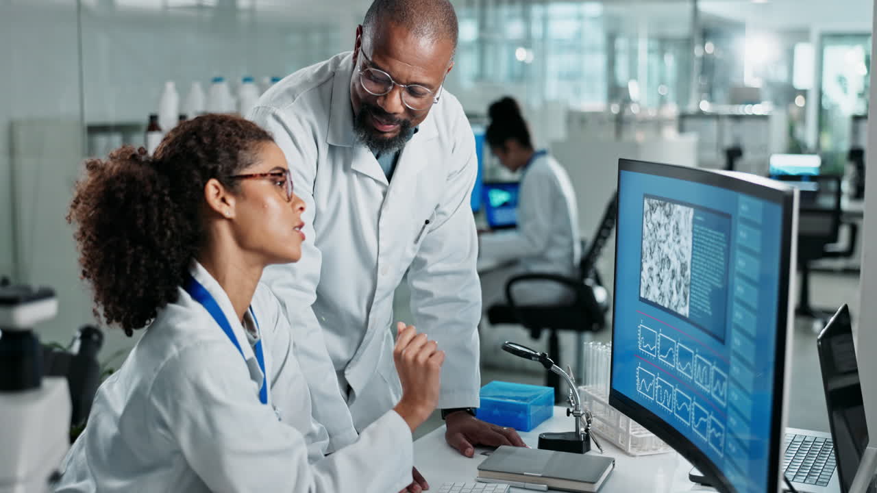 Scientists working in a lab