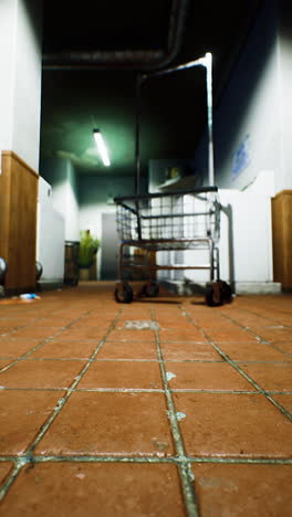 creepy abandoned laundry room