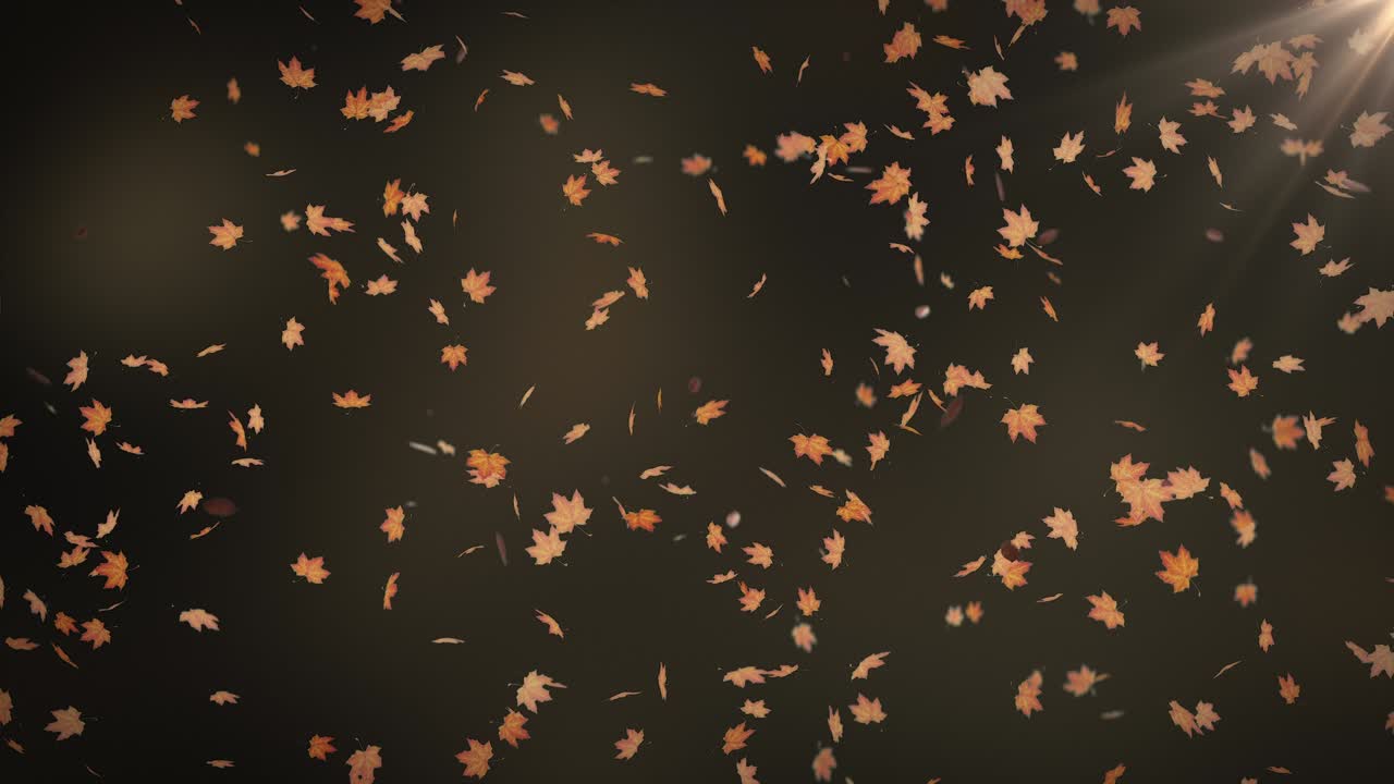 추수감사절 휴일 애니메이션 배경