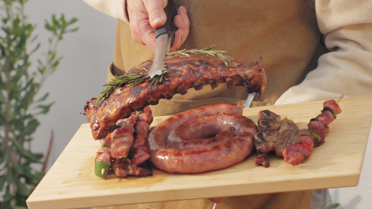 Grilled Ribs, Sausages, and Skewers