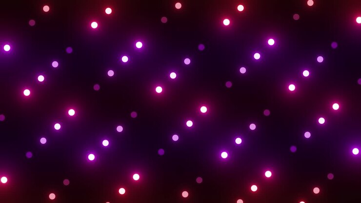 Abstract Neon Circles Background
