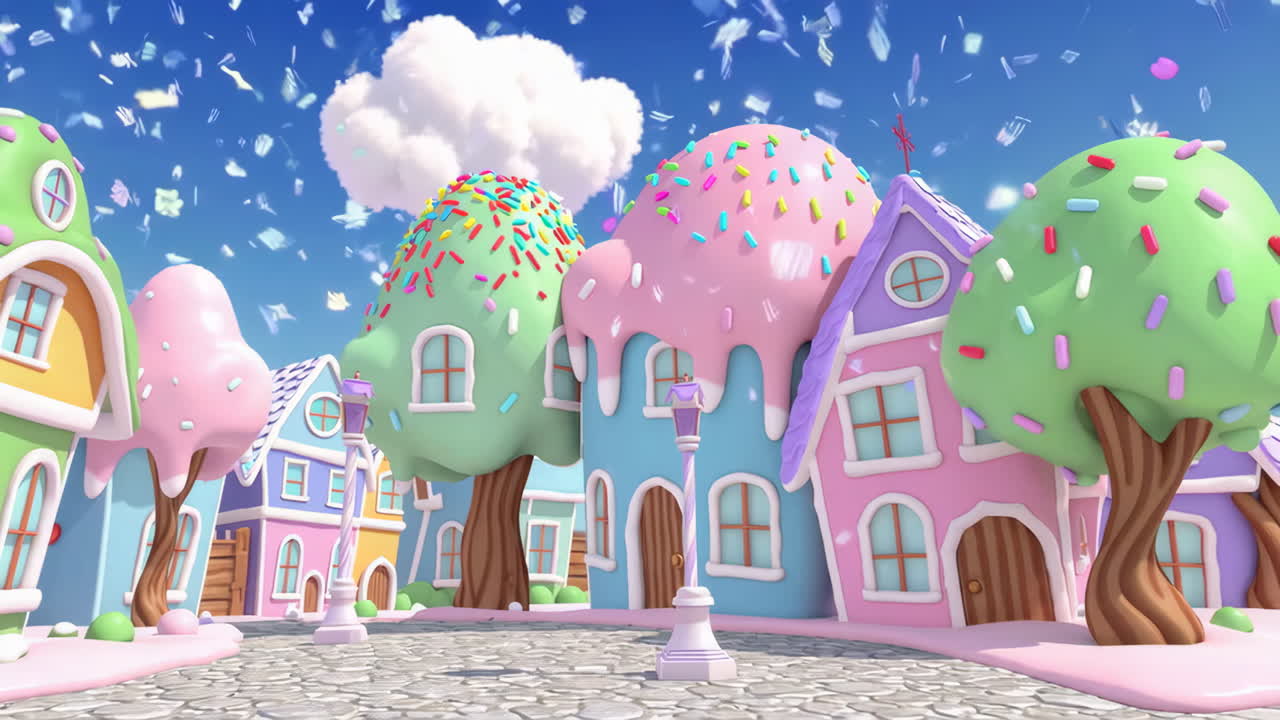 Sweet and Colorful Candy Town