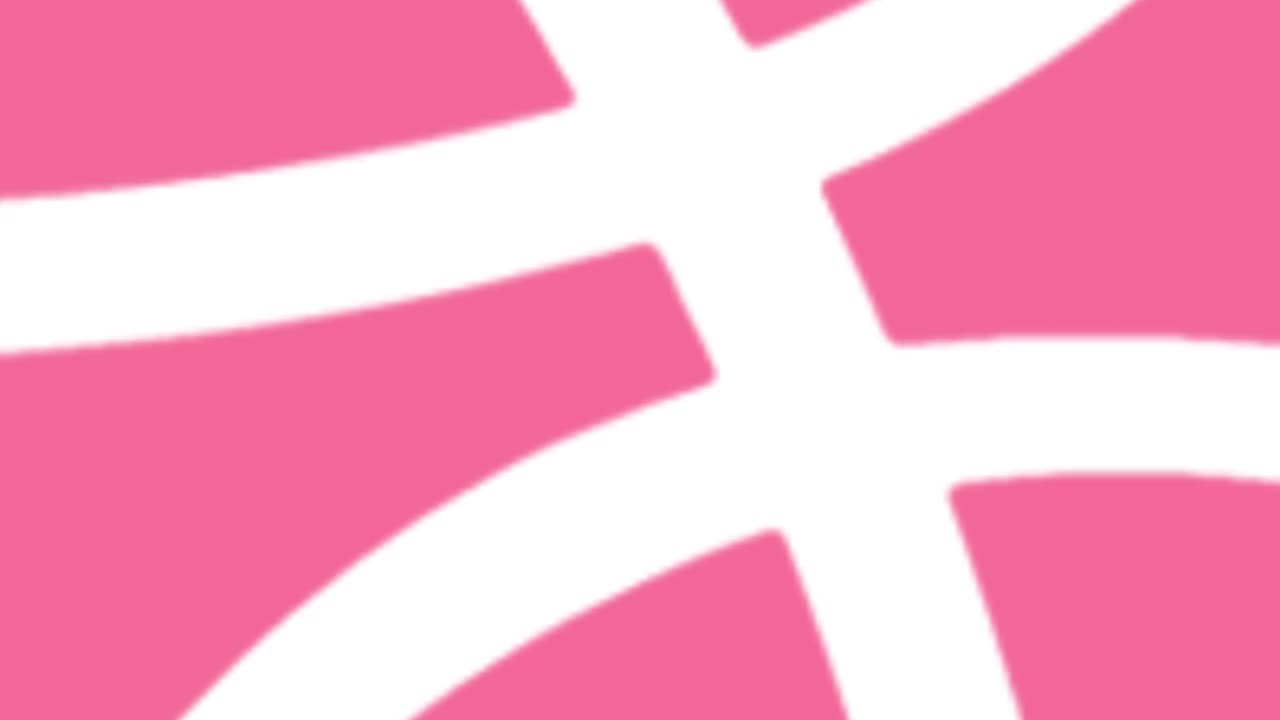 Minimalist Pink Basketball Logo Intro