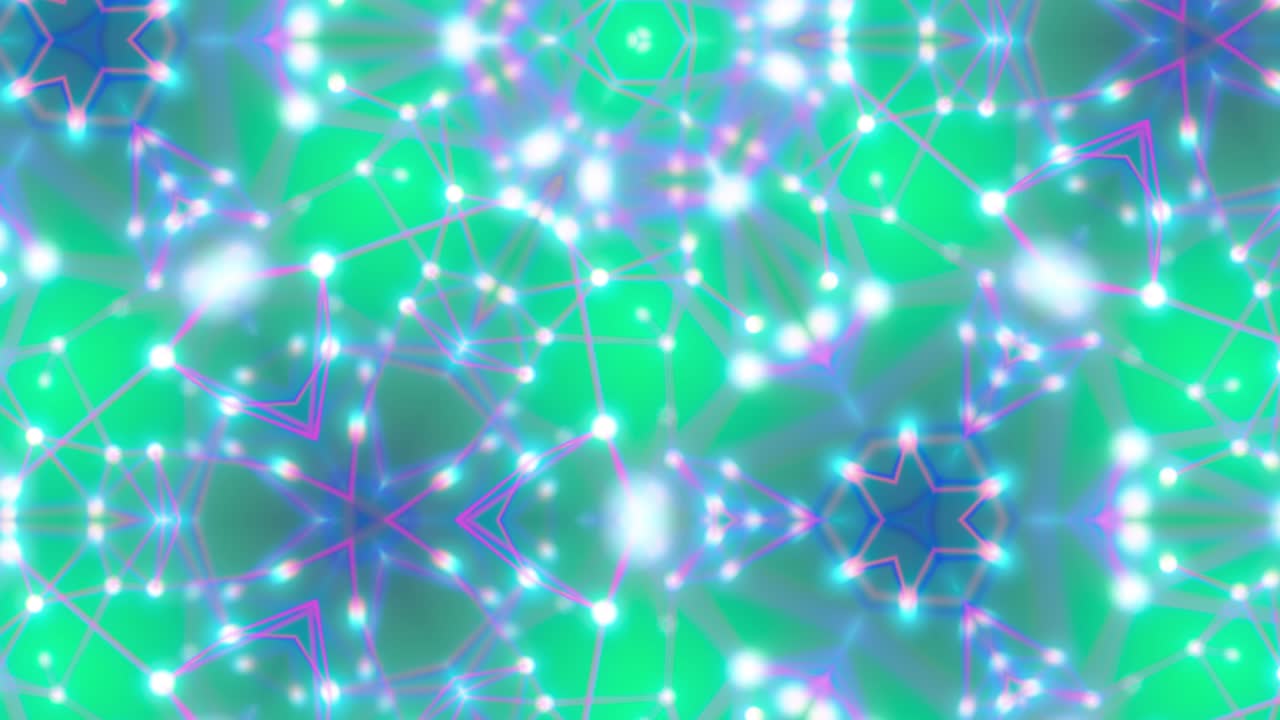 입자의 칼레도스코프 (kaleidoscope of particles) - 입자의 빛, 4k 모션 그래픽