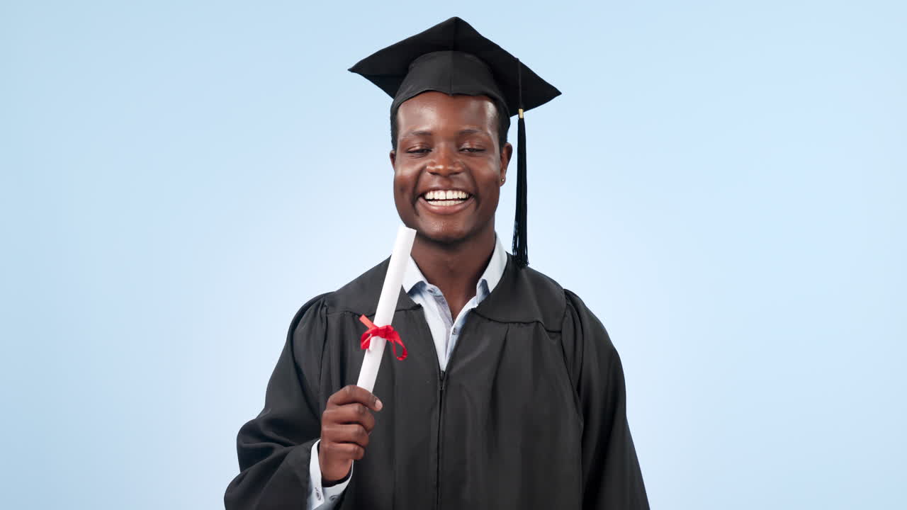 Certificate, success and black man