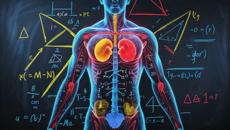 holographic human anatomy with mathematical equations