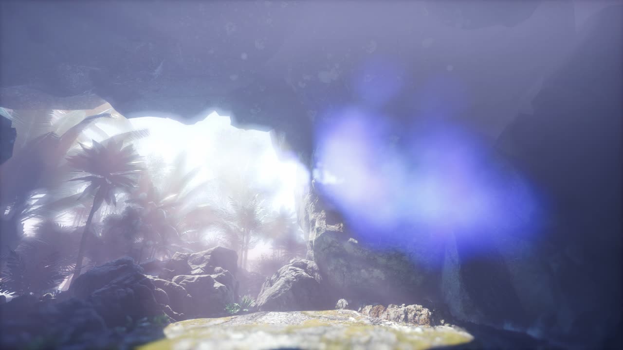 신비한 동굴 안의  ⁇ 빛