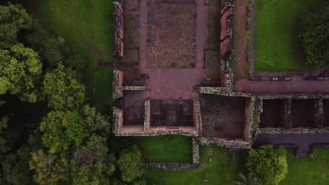 aerial view of the ruins of san ignacio, argentina