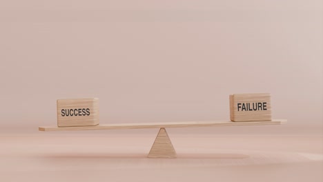 success and failure balancing on seesaw