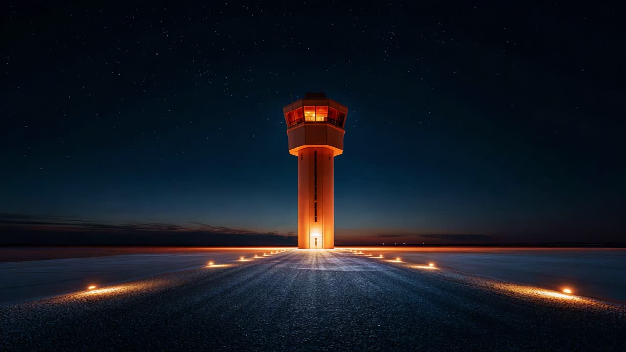 A Stunning Nighttime View of a Towering Structure Illuminated by Warm Lights Under a Starry Sky, Showcasing Architectural Beauty and Tranquility in a Serene Environment