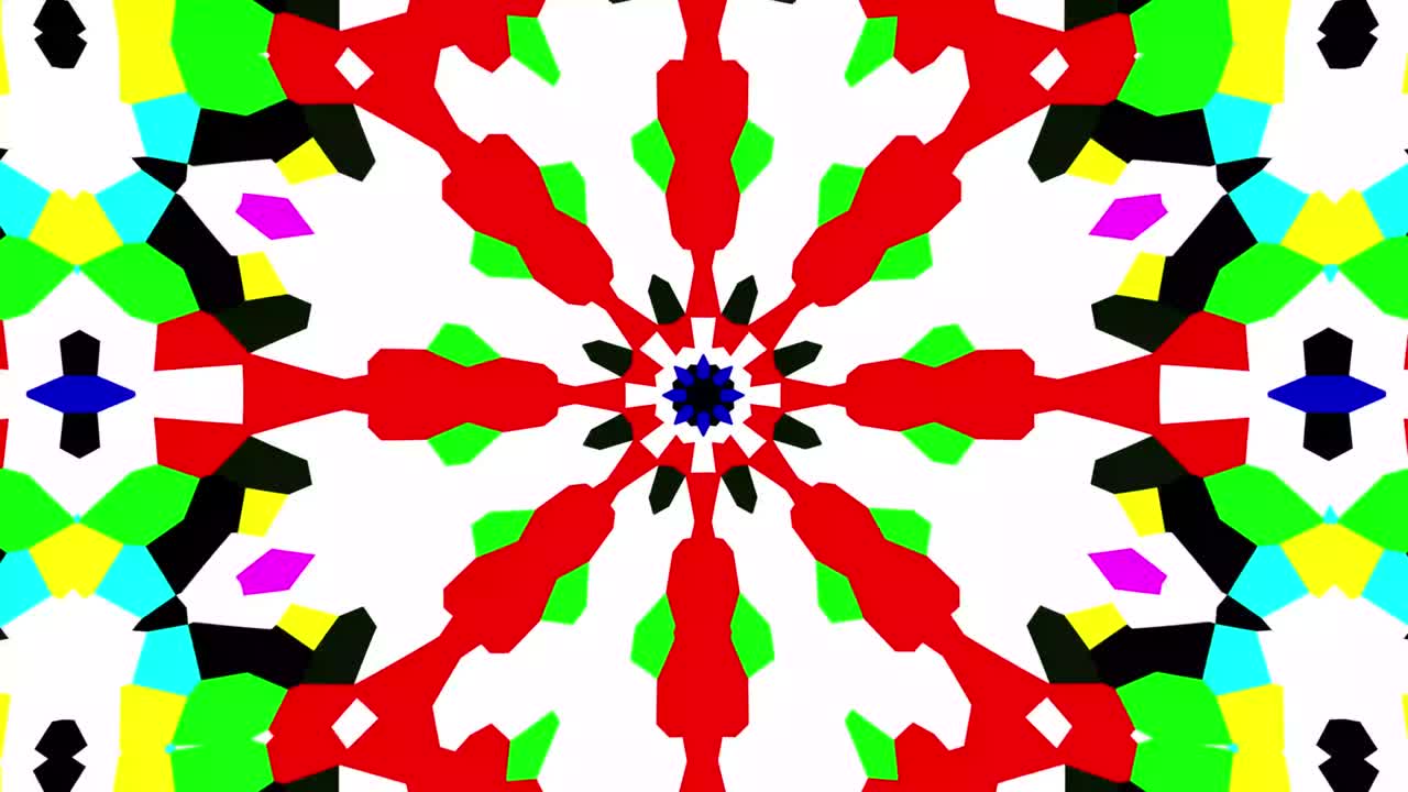 추상적인 칼레도스코프 애니메이션 - 2