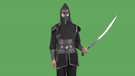 Historical-Mongolian-Warrior.Green-Screen-Video.