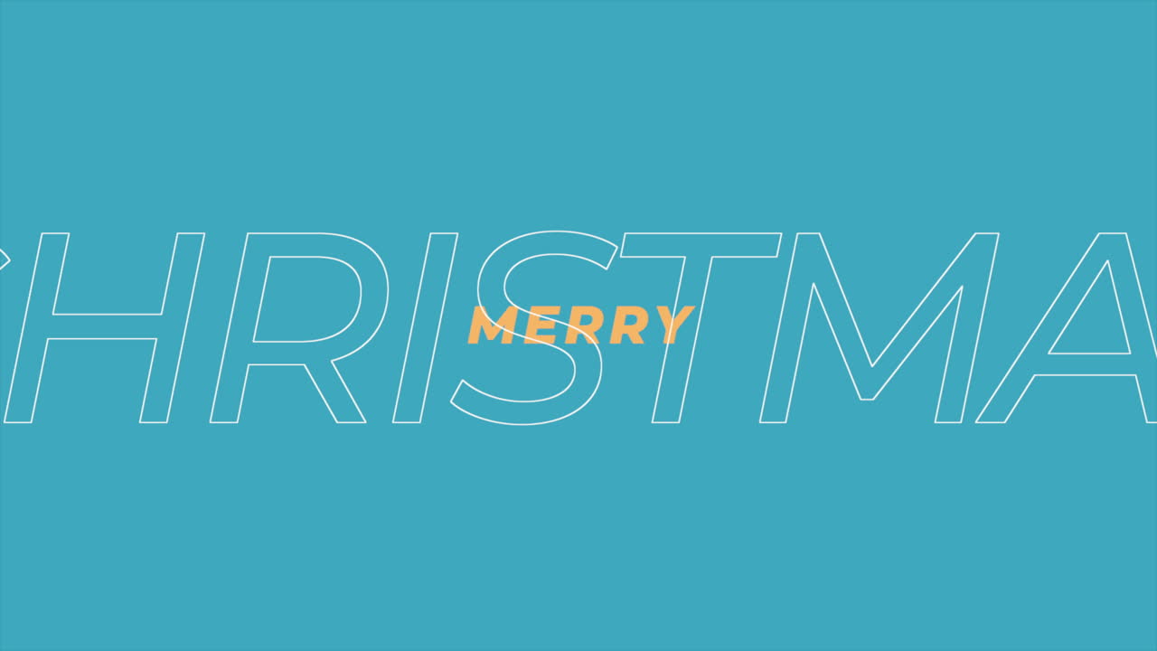 texto moderno de feliz navidad en degradado azul