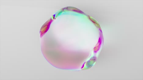 esfera abstracta iridescente