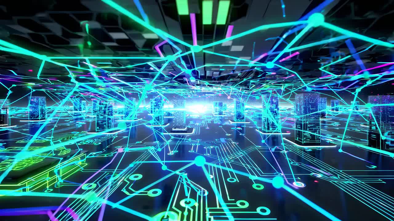 el centro de datos cyberpunk