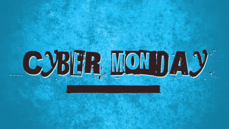 cyber monday on hipster texture with noise effect