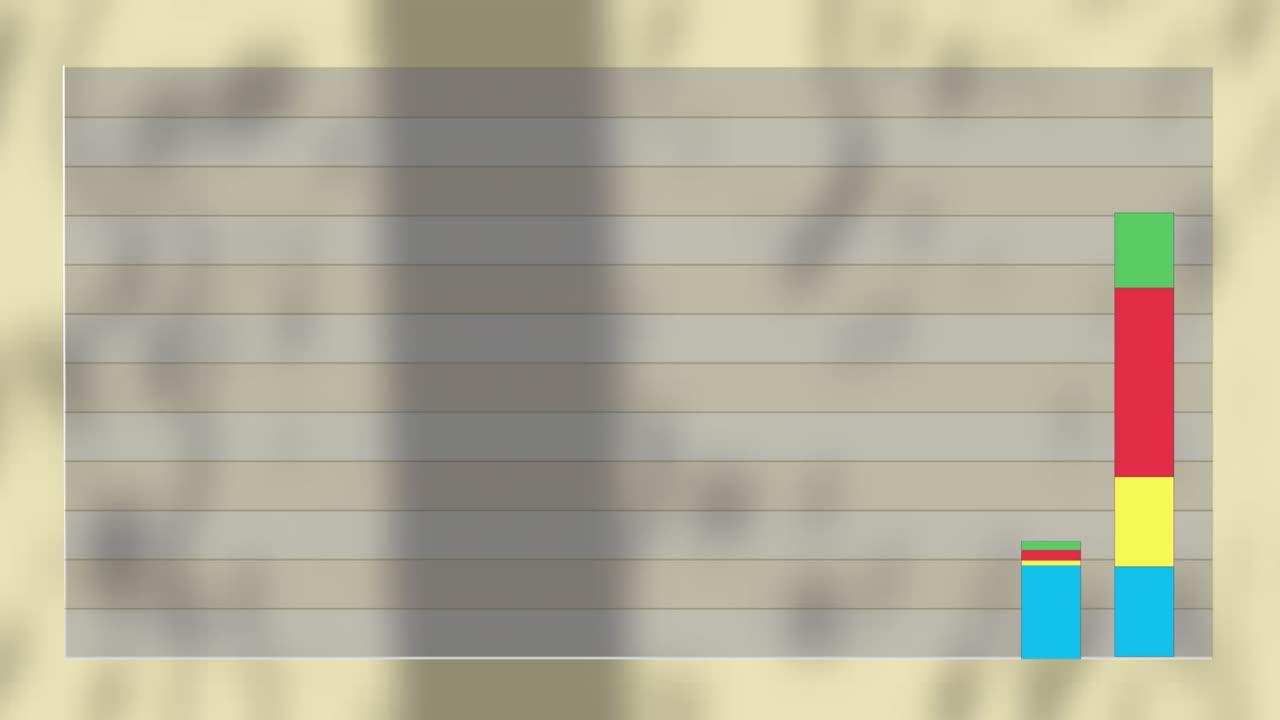 흐릿한 배경에서 데이터 처리의 애니메이션