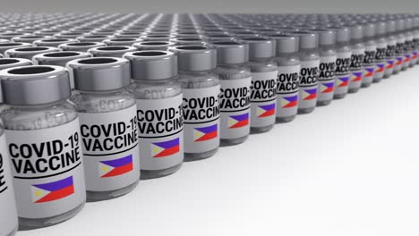botellas de vacuna contra el covid-19 filipinas