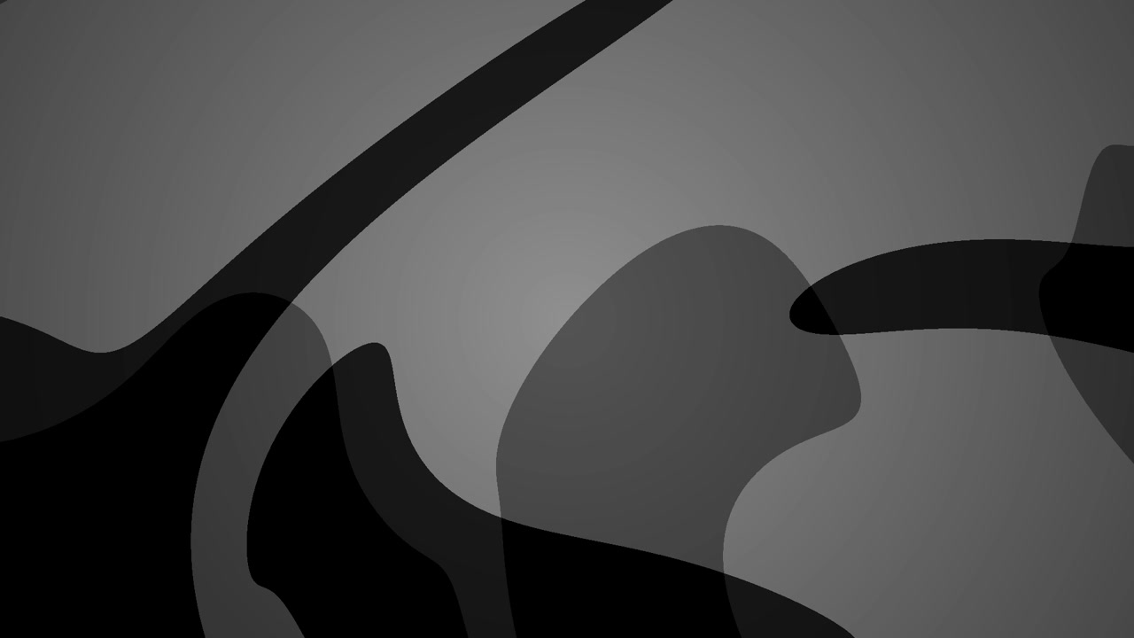 Abstract Motion Graphics with Fluid Grey and Black Shapes
