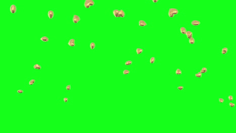 3d-golden-hearts-flying-on-green-screen