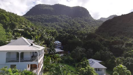 scenic guadeloupe: aerial views of rural beauty in 60fps