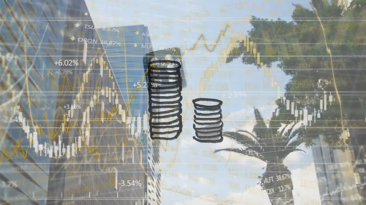 주사위를 통해 데이터 처리의 애니메이션