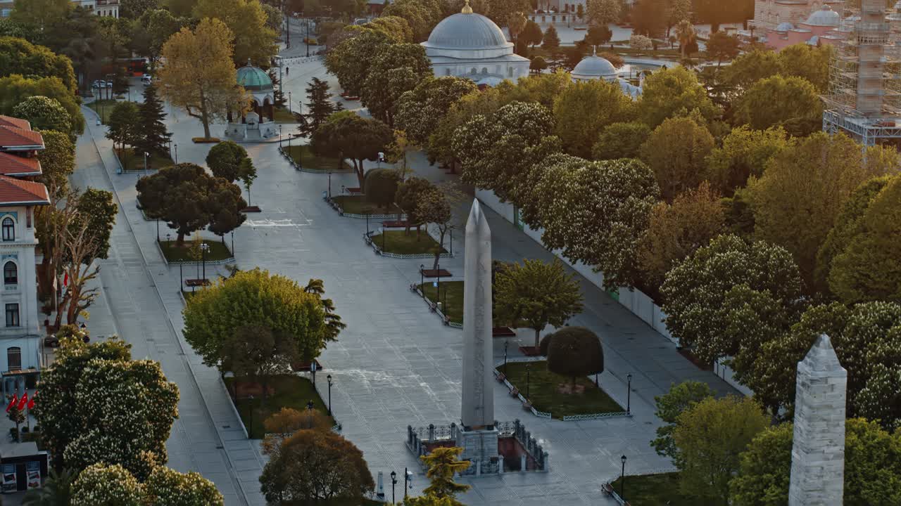 parque sultanahmet, en la ciudad turca de estambul.